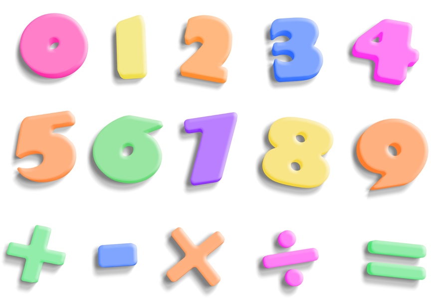 Numbers on Scales Linked to Math Tests