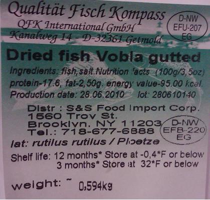 FDA Recalls Dried Fish (...and who wouldn't!)